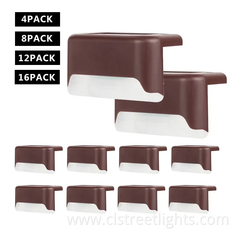 Outdoor Solar Deck Lights Waterproof LED Steps Fences Courtyards Terraces and Passages Light